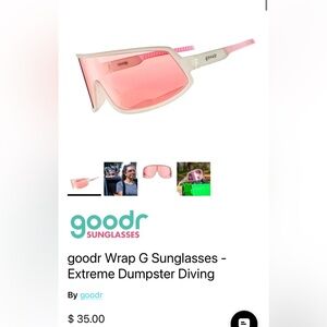 NWOT goodr Wrap G Sunglasses